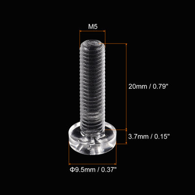 Harfington Plastic Phillips Bolts PC Pan Head Machine Screw