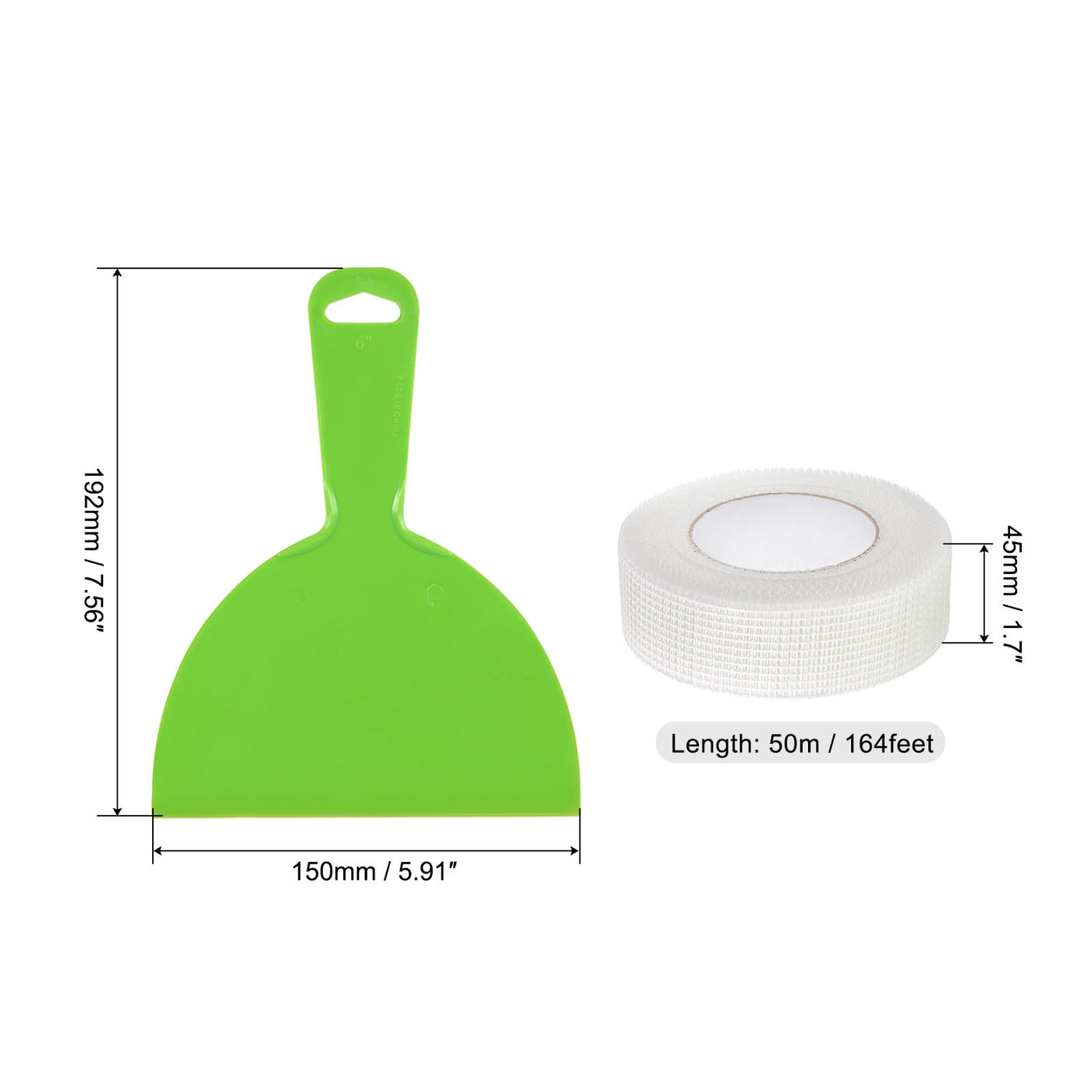 Harfington Putty Knife and Mesh Drywall Joint Tapes