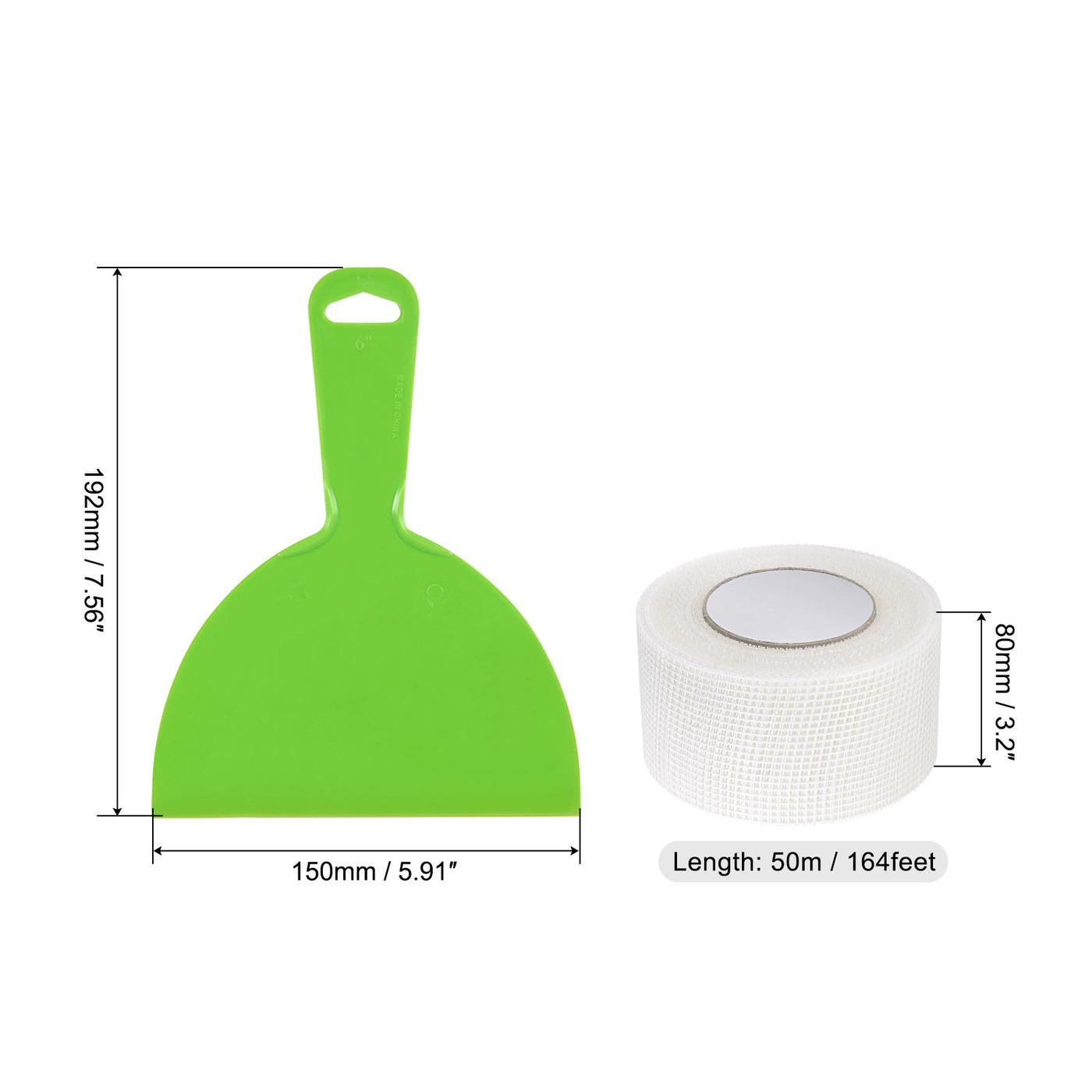 Harfington Putty Knife and Mesh Drywall Joint Tapes