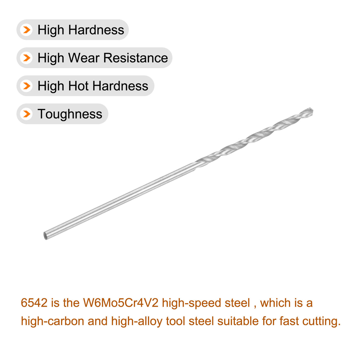 uxcell High Speed Steel, Drill Bits, Fully Ground Drill Bits Tool