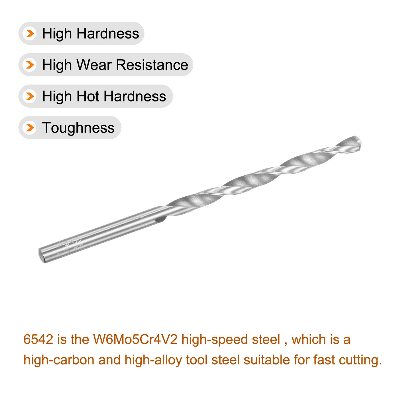 uxcell High Speed Steel Drill Bits Fully Ground Drill Bits