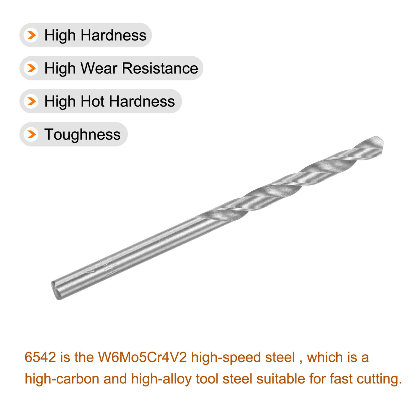 uxcell High Speed Steel Drill Bits Fully Ground Drill Bit