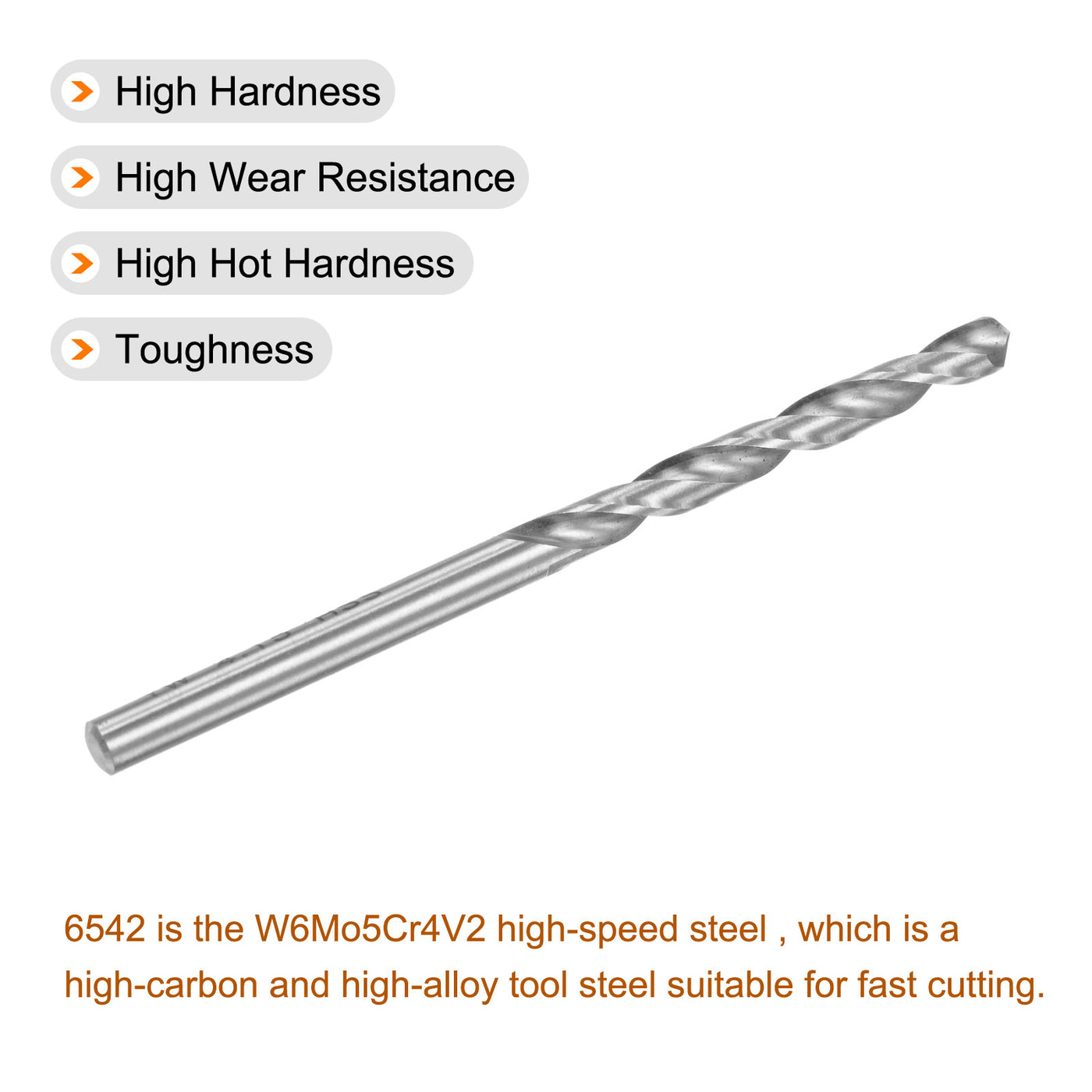 uxcell High Speed Steel Drill Bits Fully Ground Drill Bits