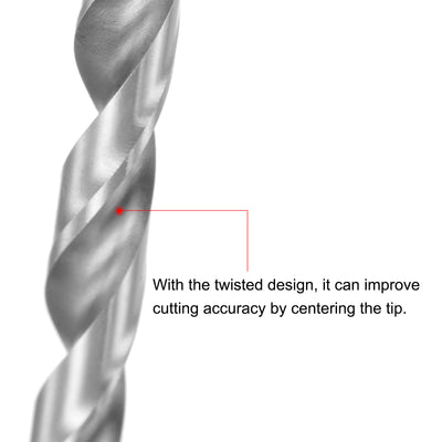 Harfington Mini Twist Drill Bits, High-Speed Steel, Extra Long Drill Bit Tool