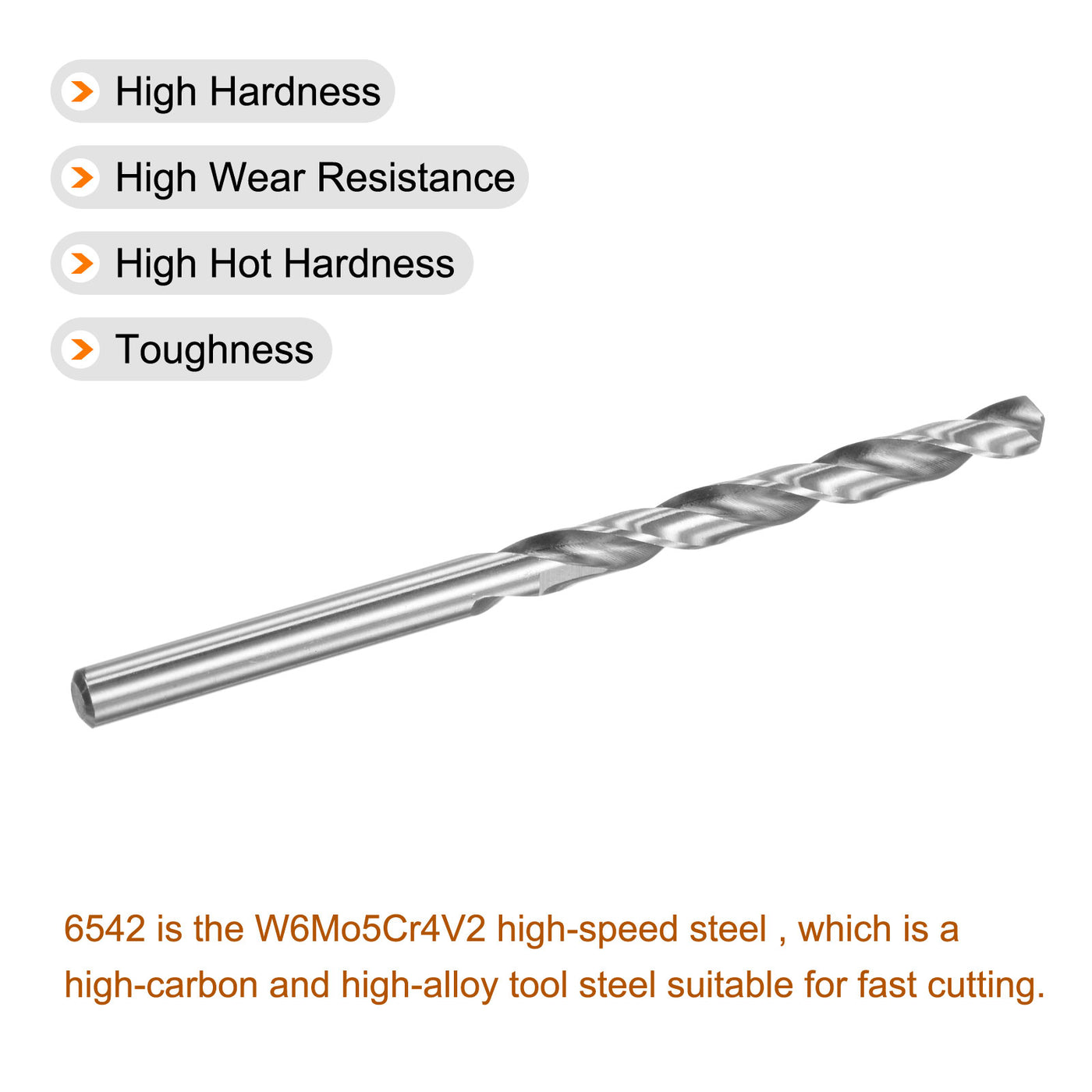 uxcell Mini Twist Drill Bit, High-Speed Steel, Extra Long Drill Bit