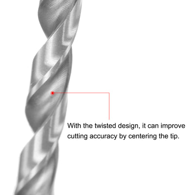 Harfington Mini Twist Drill Bit, High-Speed Steel, Extra Long Drill Bit