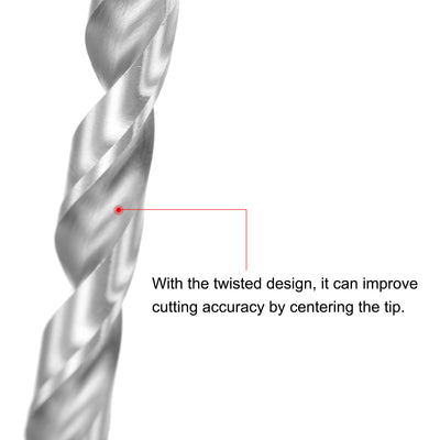 Harfington Mini Twist Drill Bits, High-Speed Steel, Extra Long Drill Bit Tool