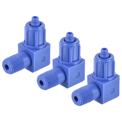 Harfington Elbow Tube Fitting Thread Hose POM Compression Adapter Connector