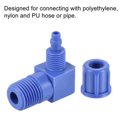 Harfington Elbow Tube Fitting Thread for POM Compression Adapter Connector