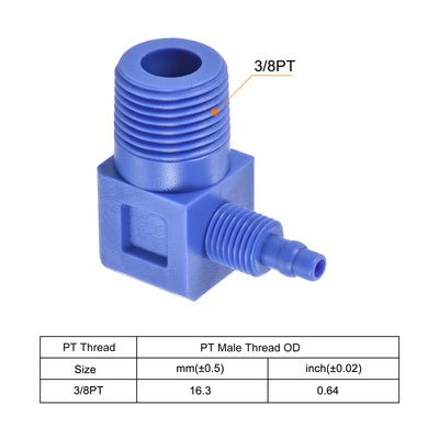 Harfington Elbow Tube Fitting Thread for Hose OD POM Compression
