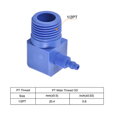 Harfington Elbow Tube Fitting Thread Fit Hose OD POM Compression