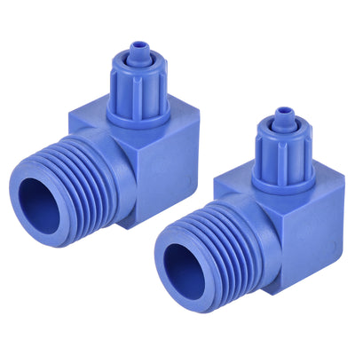 Harfington Elbow Tube Fitting Thread Fit Hose OD POM Compression