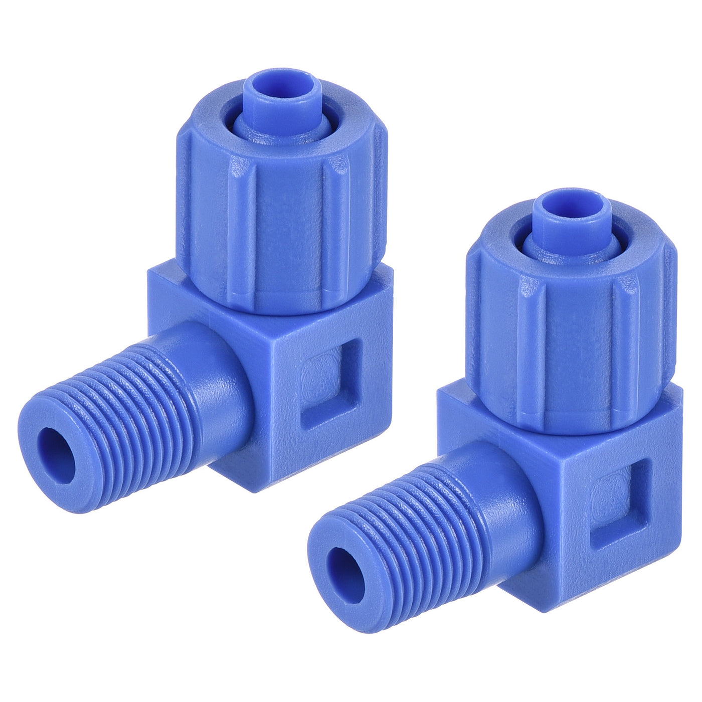 Harfington Elbow Tube Fitting Thread Fit for Hose OD POM Compression Connector