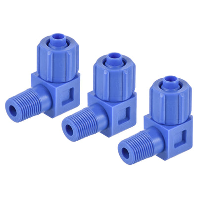 Harfington Elbow Tube Fitting Thread Hose POM Compression Adapter Connector