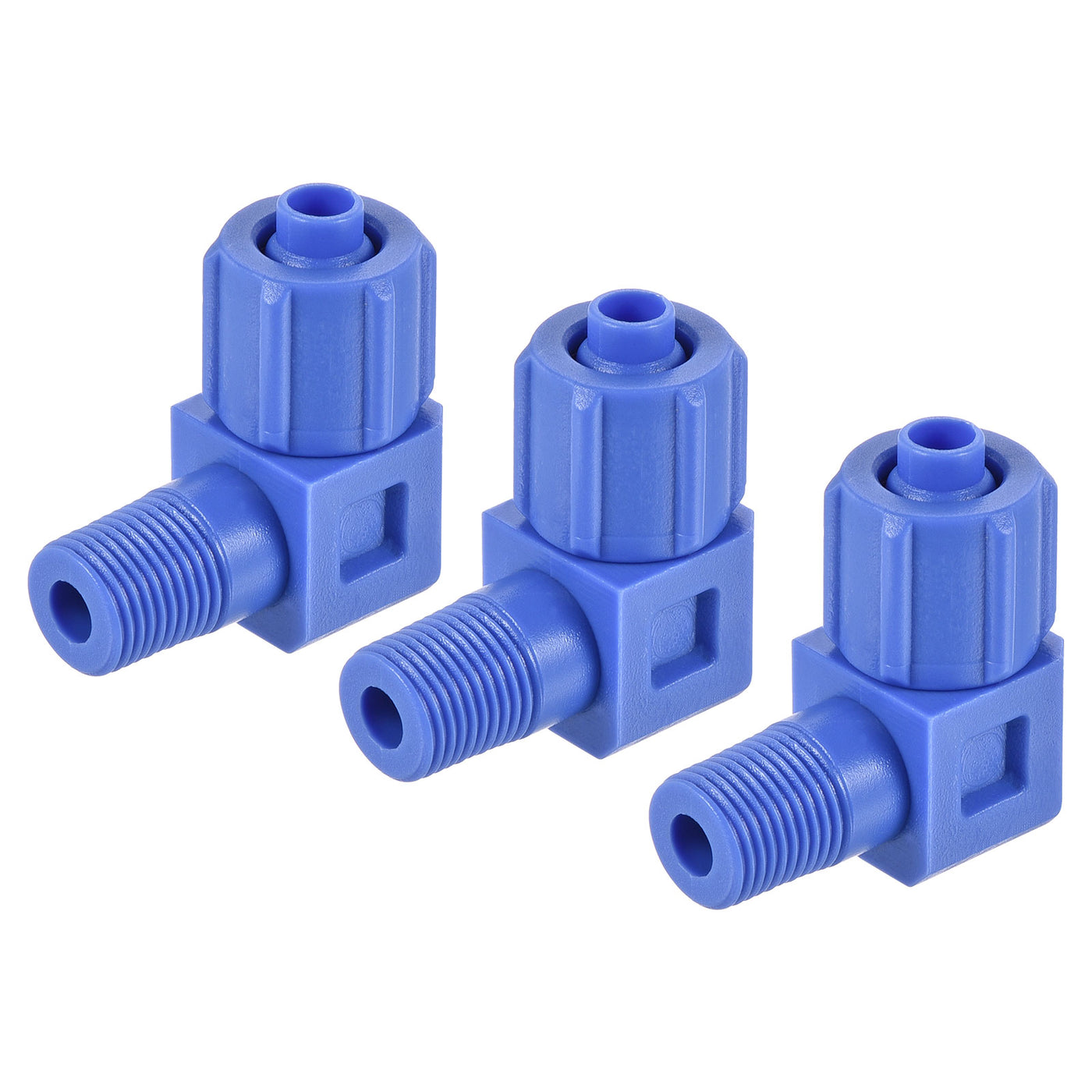 Harfington Elbow Tube Fitting Thread Hose POM Compression Adapter Connector