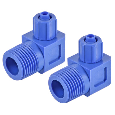 Harfington Elbow Tube Fitting Thread Fit Hose OD POM Compression