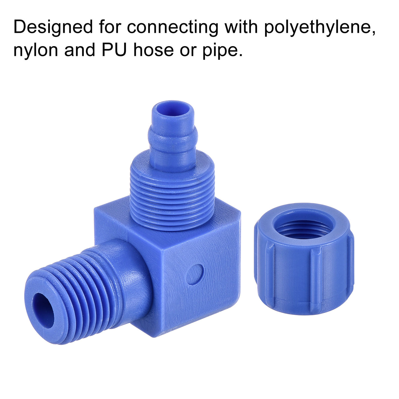 Harfington Elbow Tube Fitting Thread for POM Compression Adapter Connector