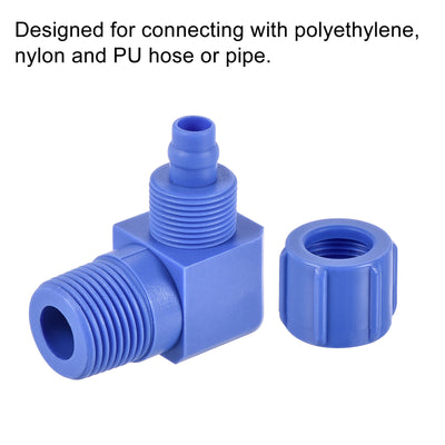 Harfington Elbow Tube Fitting Thread for Hose OD POM Compression