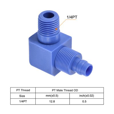 Harfington Elbow Tube Fitting Thread Hose POM Compression Connector