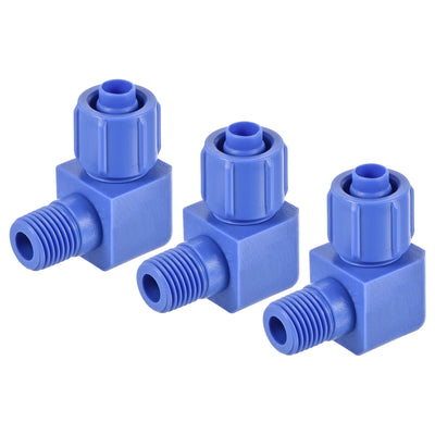 Harfington Elbow Tube Fitting Thread Hose POM Compression Connector
