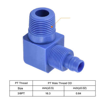 Harfington Elbow Tube Fitting Thread for Hose OD POM Compression
