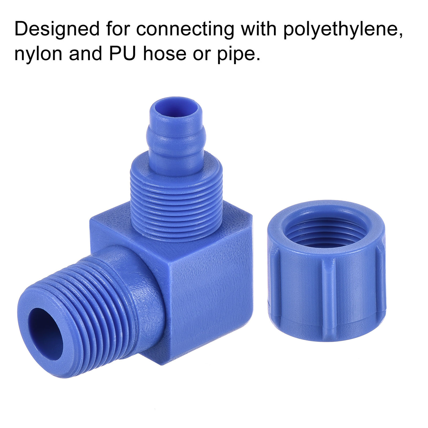 Harfington Elbow Tube Fitting Thread for Hose OD POM Compression