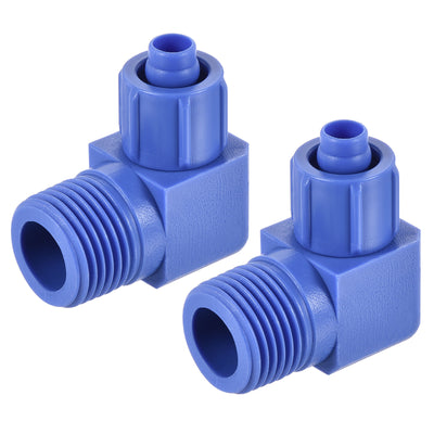 Harfington Elbow Tube Fitting Thread Fit Hose OD POM Compression