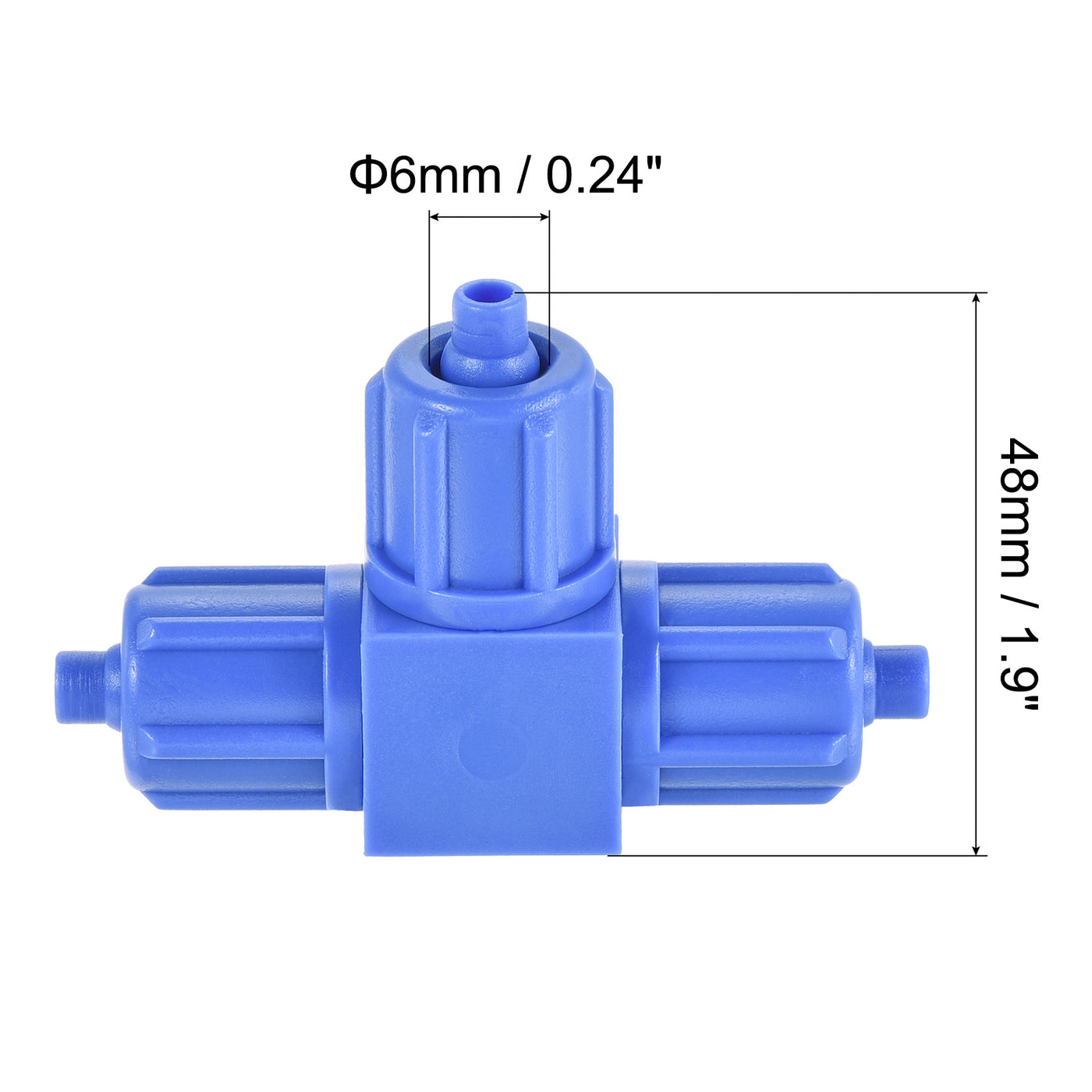 Harfington Compression Coupling Tube OD Compression Tee Pipe Fitting