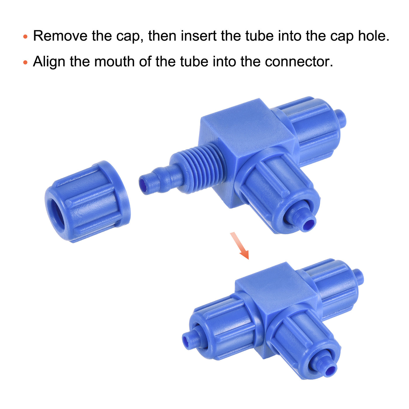 Harfington Compression Coupling Tube OD Compression Tee Pipe Fitting