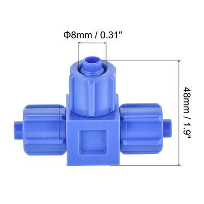 Harfington Compression Coupling Tube OD Compression Tee Pipe Fitting