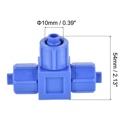 Harfington Compression Coupling Tube OD Compression Tee Pipe Fitting