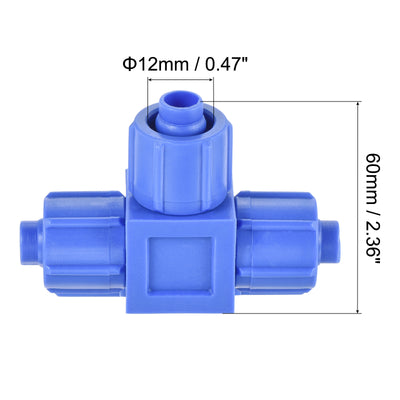 Harfington Compression Coupling Tube OD Compression Tee Pipe Fitting