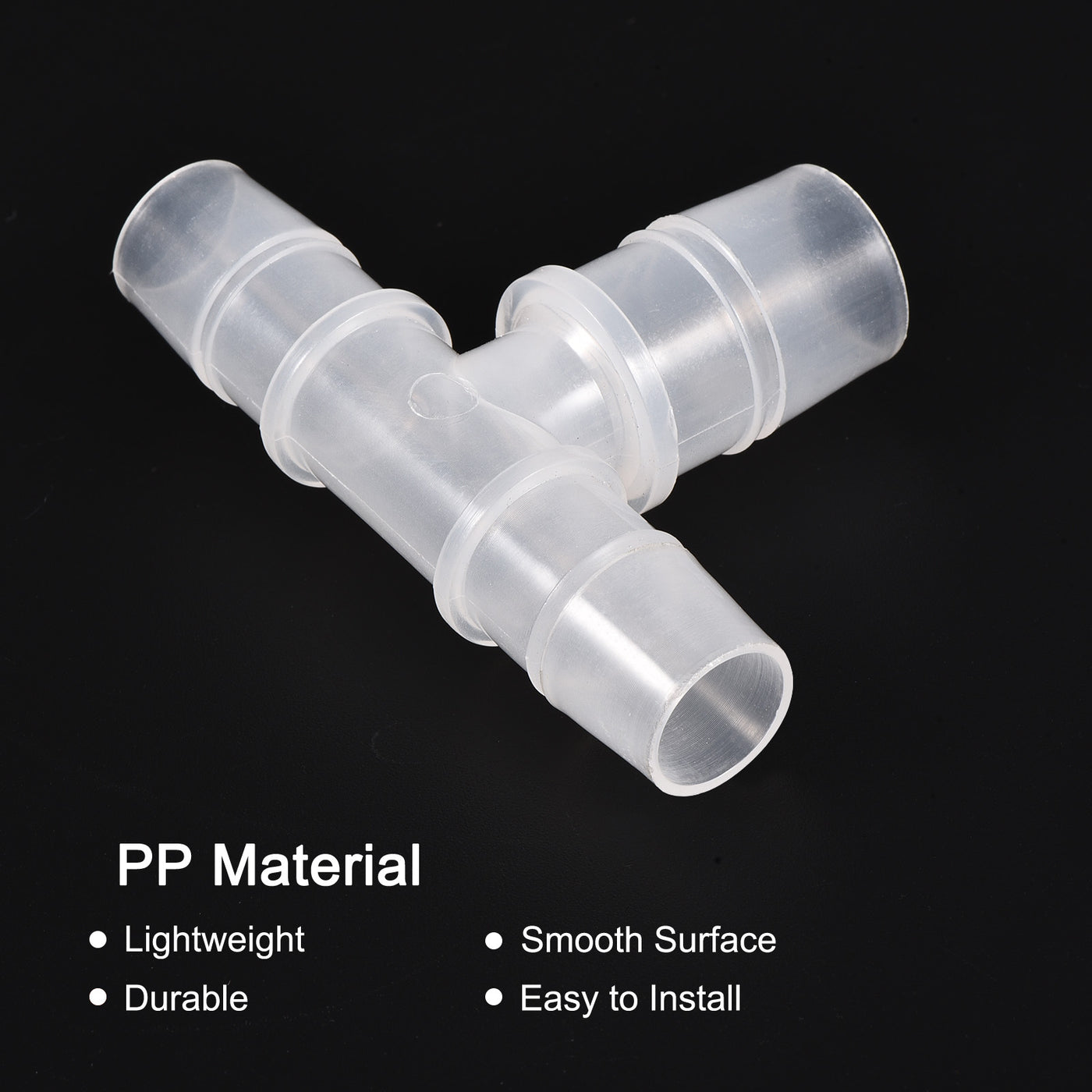 Harfington PP Reducing Barb Hose Fitting T Shape OD Pipe Connector