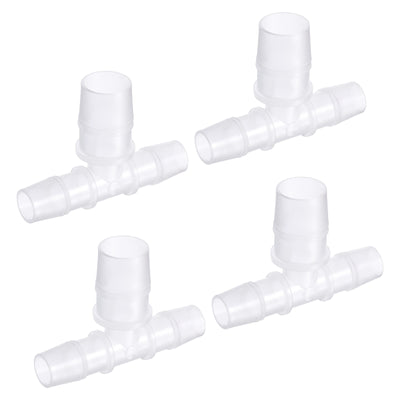 Harfington PP Reducing Barb Hose Fitting T Shape OD Pipe Connector