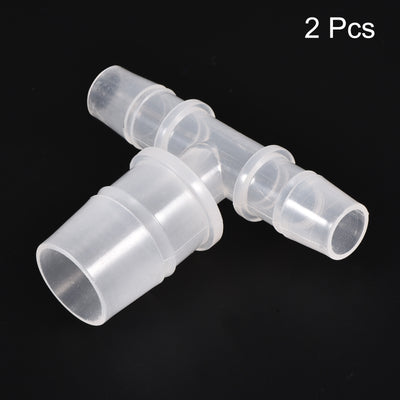 Harfington PP Reducing Barb Hose Fitting Tee T Shape Pipe Connector