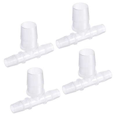 Harfington PP Reducing Barb Hose Fitting T Shape OD Pipe Connector