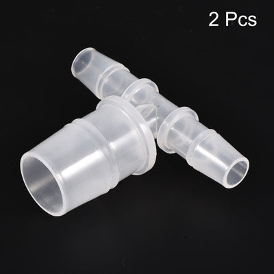 Harfington PP Reducing Barb Hose Fitting Tee T Shape Pipe Connector
