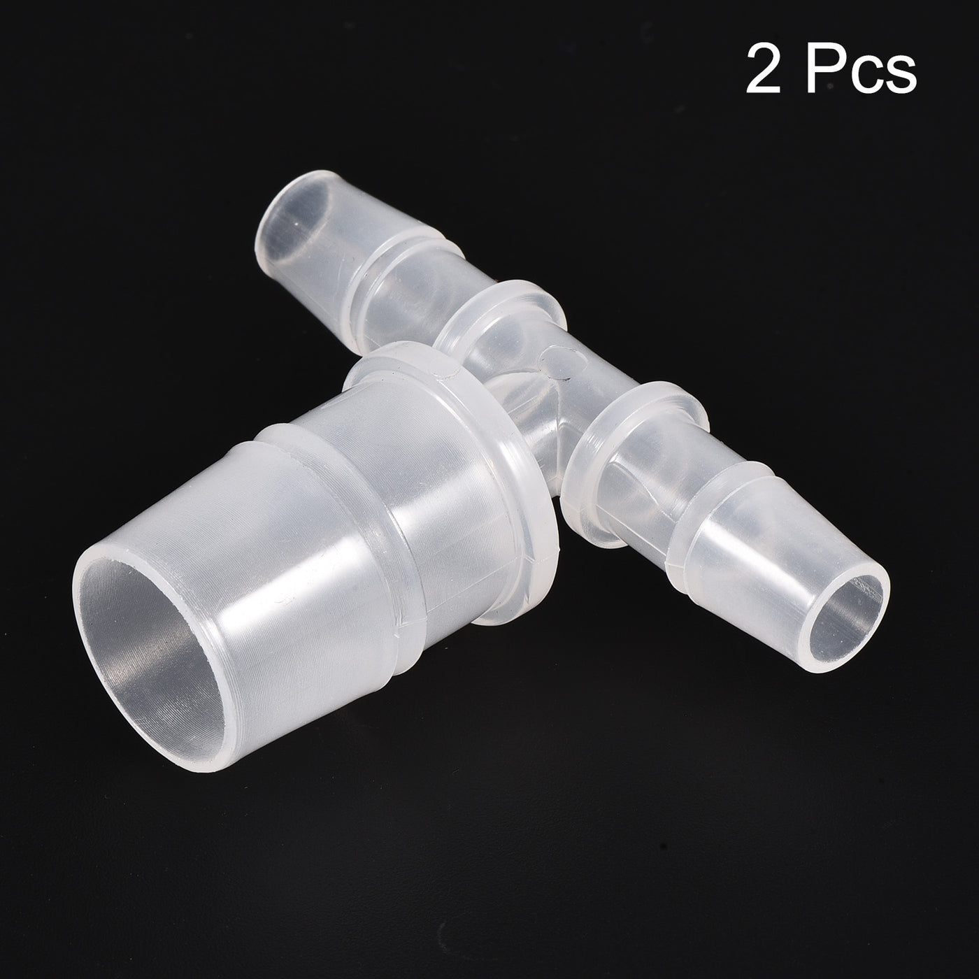 Harfington PP Reducing Barb Hose Fitting Tee T Shape Pipe Connector