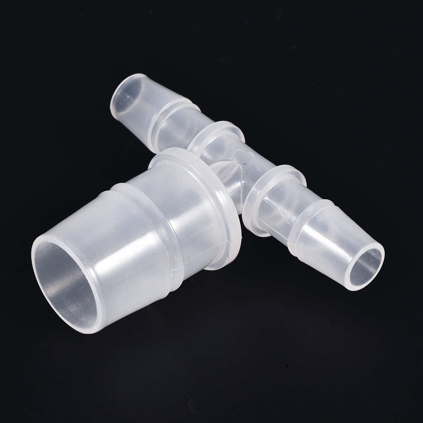 Harfington PP Reducing Barb Hose Fitting Tee T Shape OD Pipe Connector