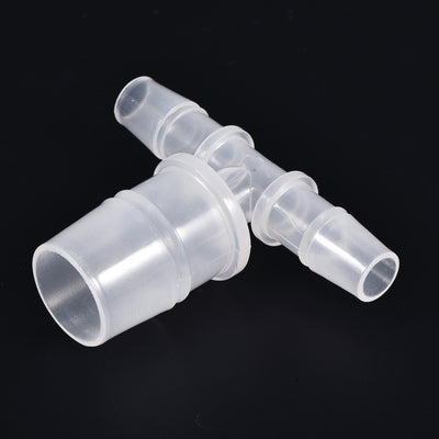 Harfington PP Reducing Barb Hose Fitting Tee T Shape OD Pipe Connector