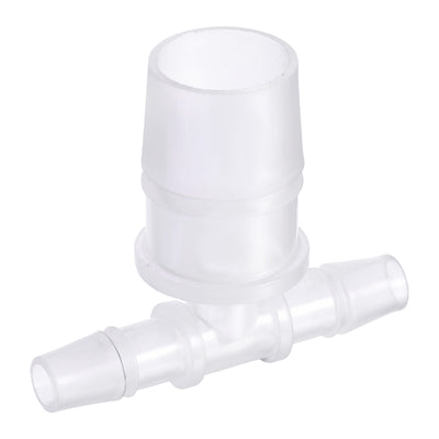 Harfington PP Reducing Barb Hose Fitting Tee T Shape OD Pipe Connector