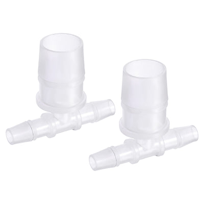 Harfington PP Reducing Barb Hose Fitting Tee T Shape Pipe Connector