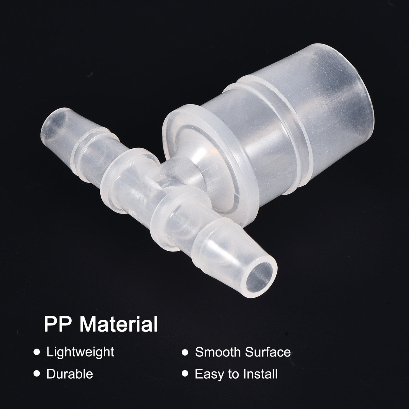 Harfington PP Reducing Barb Hose Fitting T Shape OD Pipe Connector