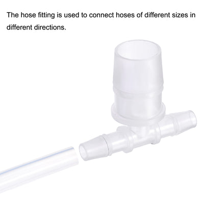 Harfington PP Reducing Barb Hose Fitting T Shape OD Pipe Connector