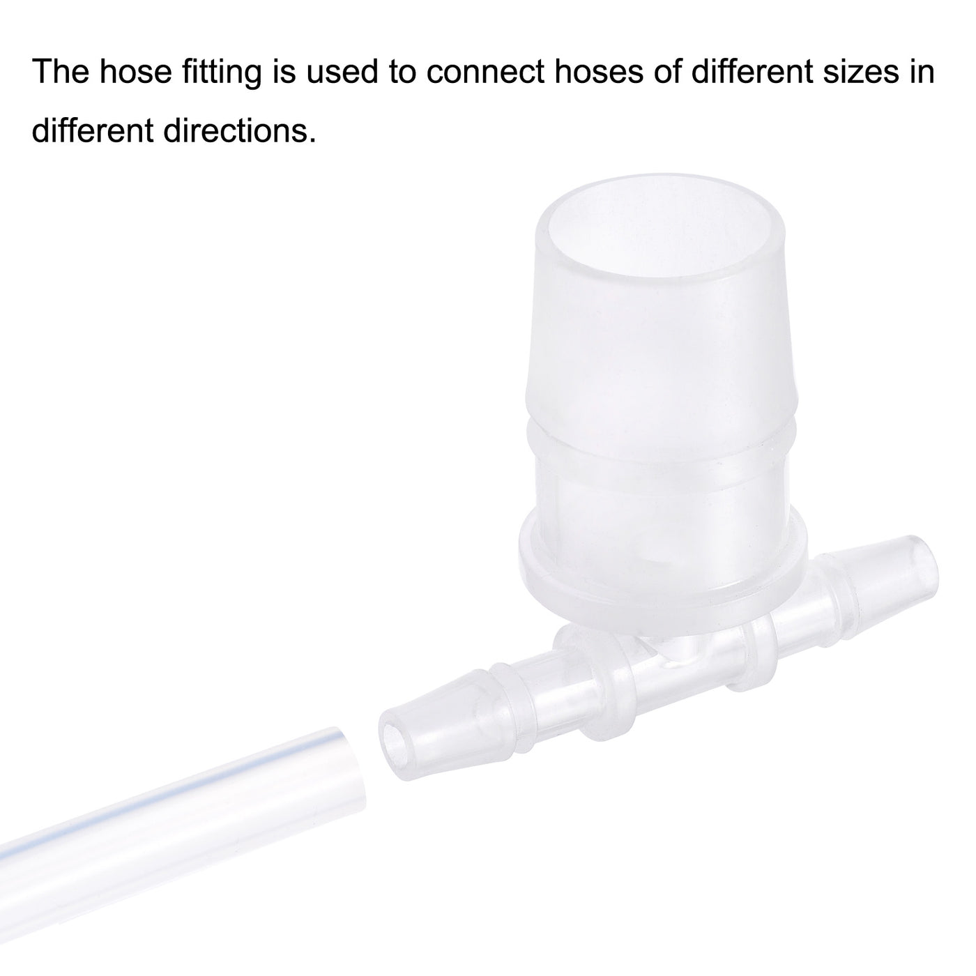 Harfington PP Reducing Barb Hose Fitting T Shape OD Pipe Connector