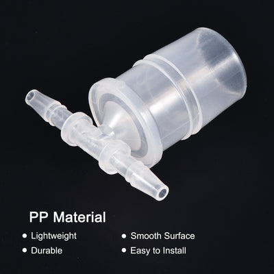 Harfington PP Reducing Barb Hose Fitting T Shape OD Pipe Connector