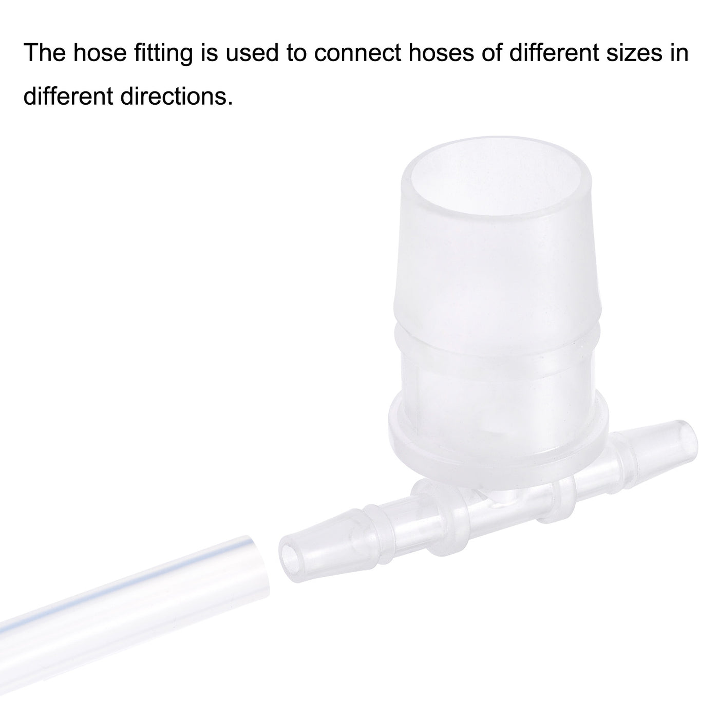Harfington PP Reducing Barb Hose Fitting T Shape OD Pipe Connector