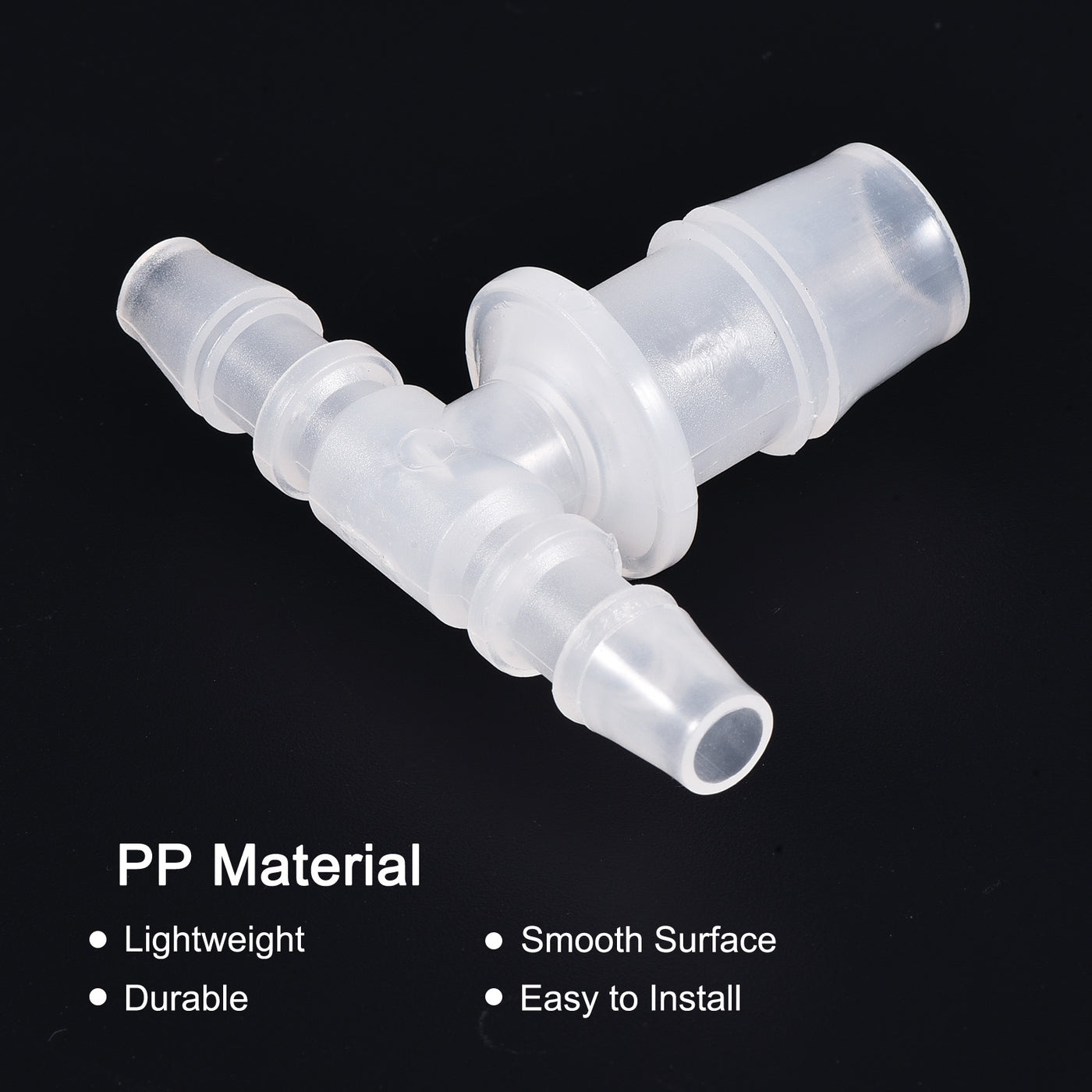 Harfington PP Reducing Barb Hose Fitting T Shape OD Pipe Connector