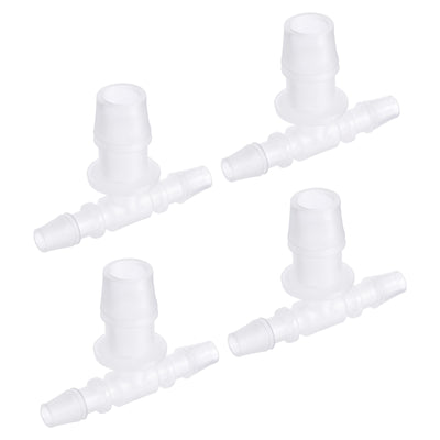 Harfington PP Reducing Barb Hose Fitting T Shape OD Pipe Connector