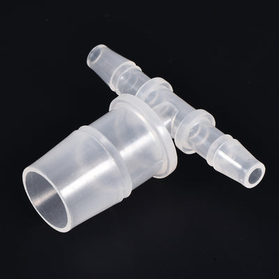 Harfington PP Reducing Barb Hose Fitting Tee T Shape OD Pipe Connector